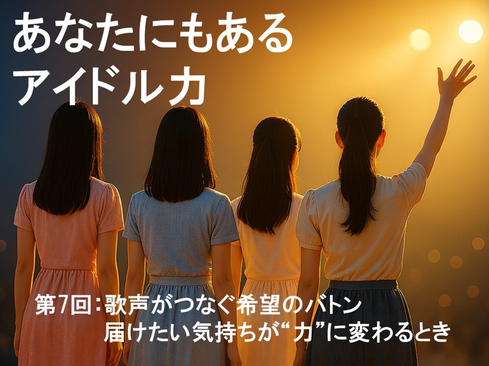 歌声がつなぐ希望のバトン　
届けたい気持ちが“力”に変わるとき