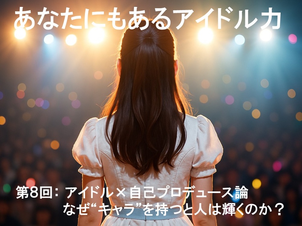 アイドル×自己プロデュース論
なぜ“キャラ”を持つと人は輝くのか？
